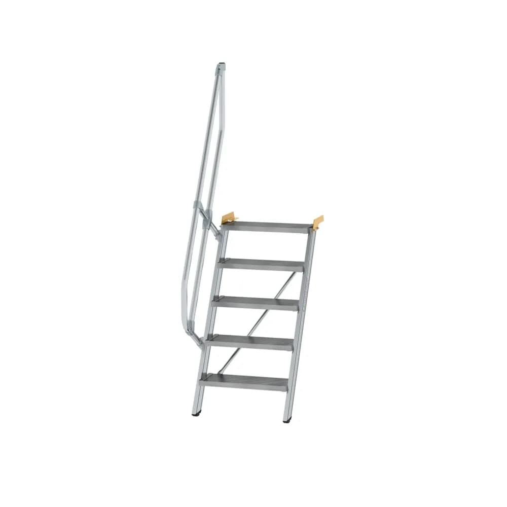 MUNK - Treppe 60° Stufenbreite 600 mm 5 Stufen Aluminium geriffelt