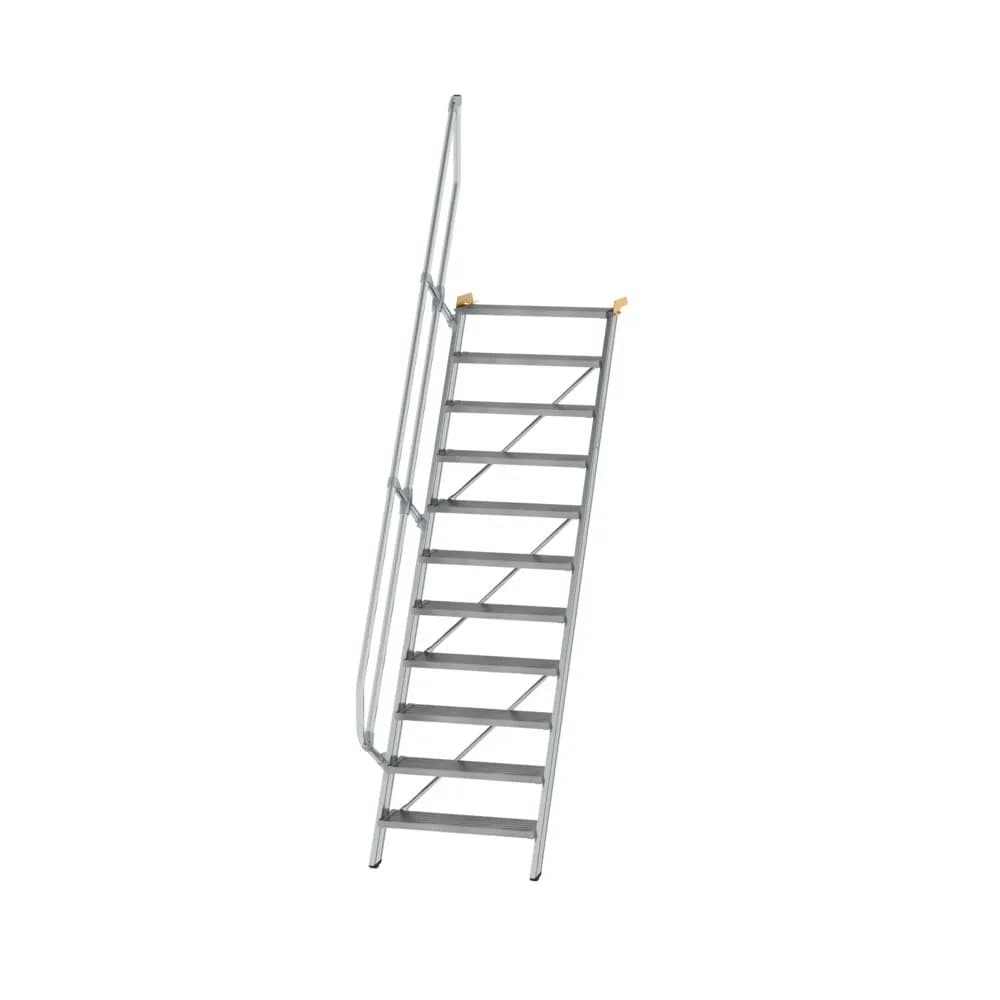 MUNK - Treppe 60° Stufenbreite 800 mm 11 Stufen Aluminium geriffelt