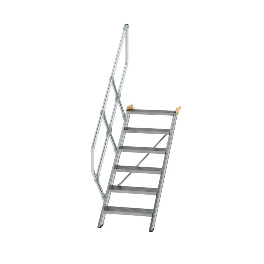 MUNK - Treppe 45° Stufenbreite 600 mm 6 Stufen Aluminium geriffelt
