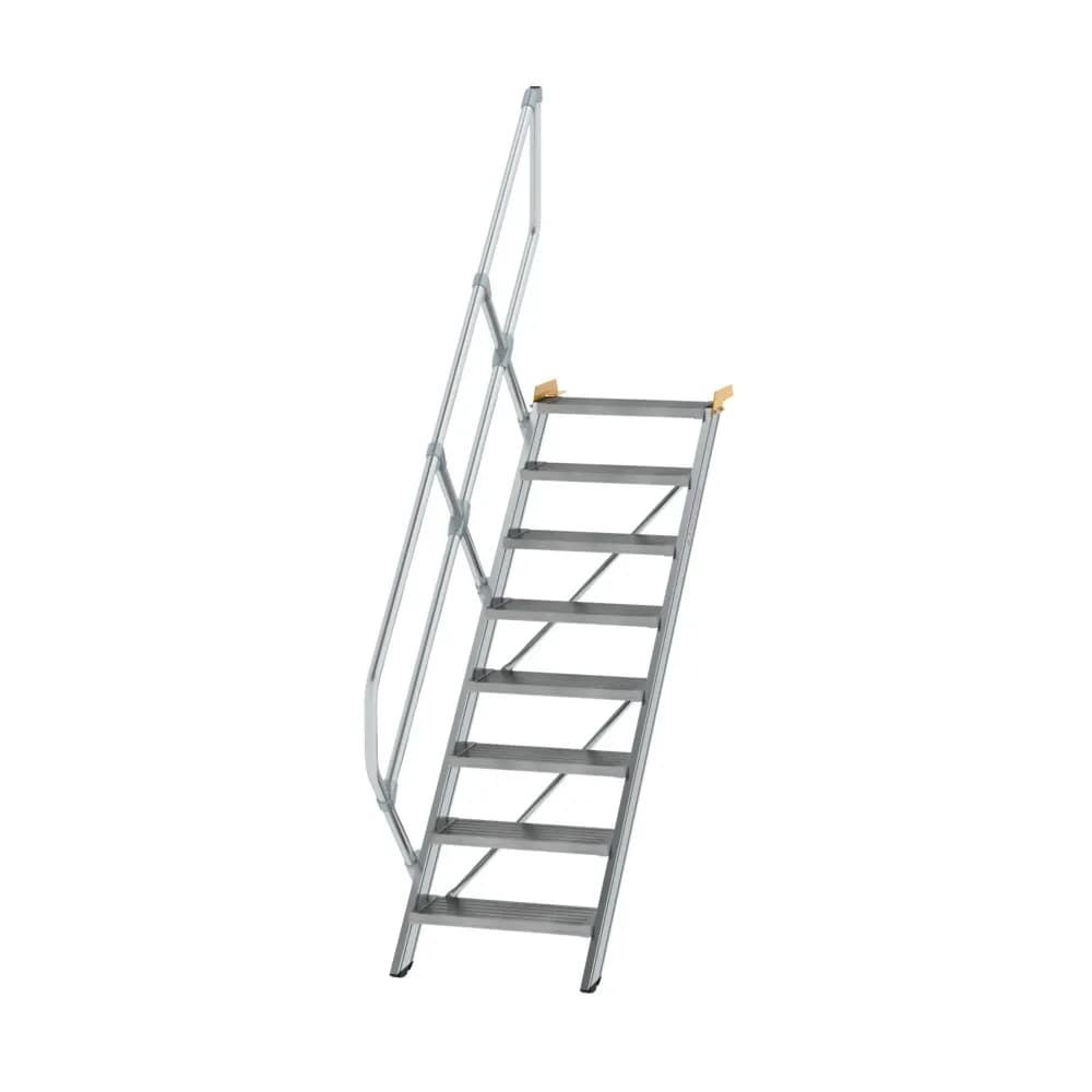 MUNK - Treppe 45° Stufenbreite 600 mm 8 Stufen Aluminium geriffelt