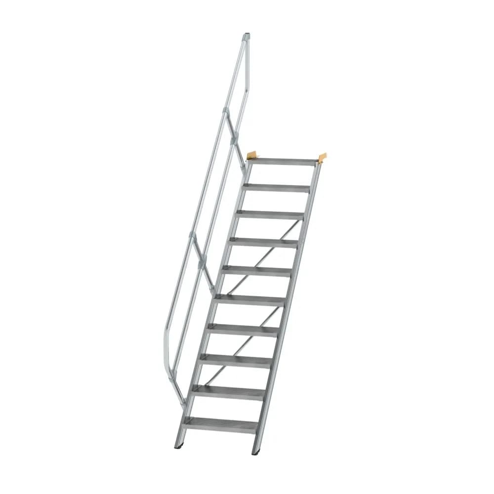 MUNK - Treppe 45° Stufenbreite 600 mm 10 Stufen Aluminium geriffelt