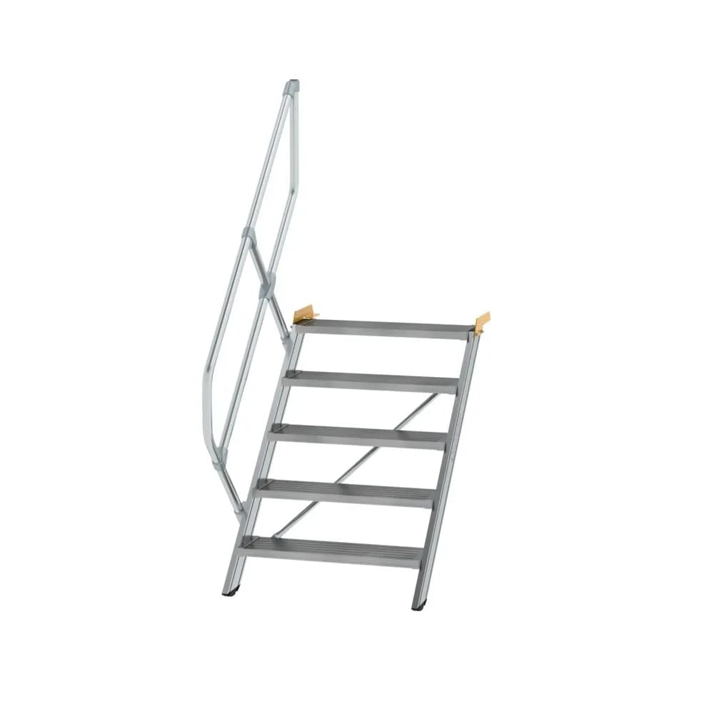 MUNK - Treppe 45° Stufenbreite 800 mm 5 Stufen Aluminium geriffelt
