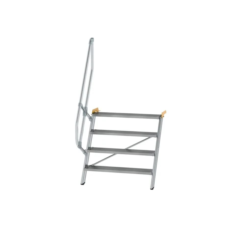 MUNK - Treppe 60° Stufenbreite 1000 mm 4 Stufen Aluminium geriffelt