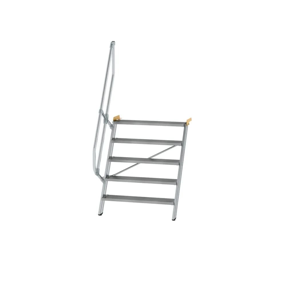 MUNK - Treppe 60° Stufenbreite 1000 mm 5 Stufen Aluminium geriffelt