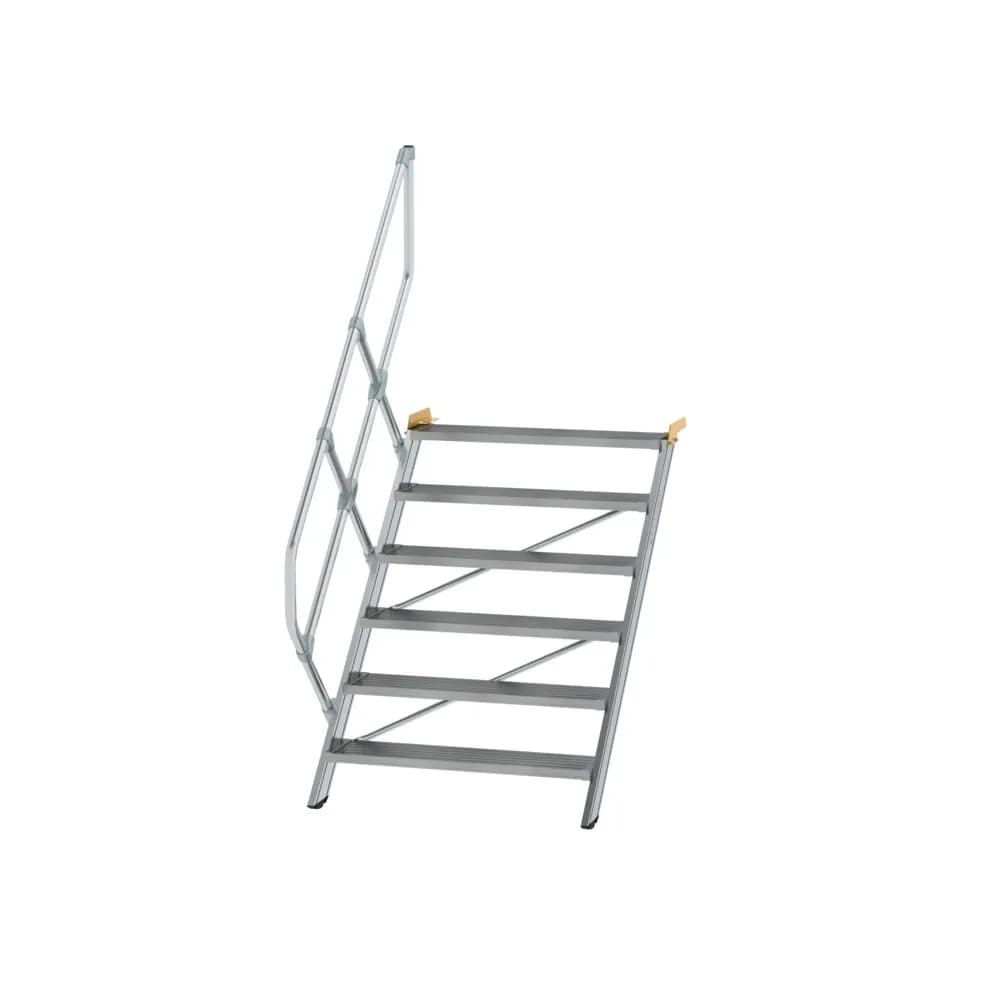 MUNK - Treppe 45° Stufenbreite 1000 mm 6 Stufen Aluminium geriffelt