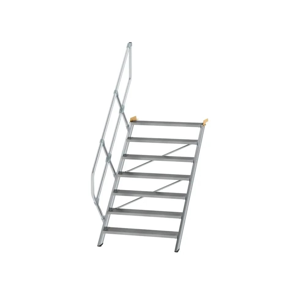 MUNK - Treppe 45° Stufenbreite 1000 mm 7 Stufen Aluminium geriffelt
