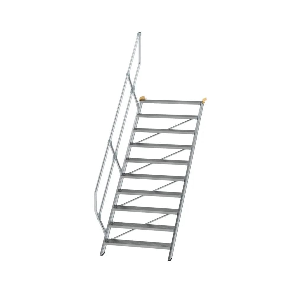 MUNK - Treppe 45° Stufenbreite 1000 mm 10 Stufen Aluminium geriffelt