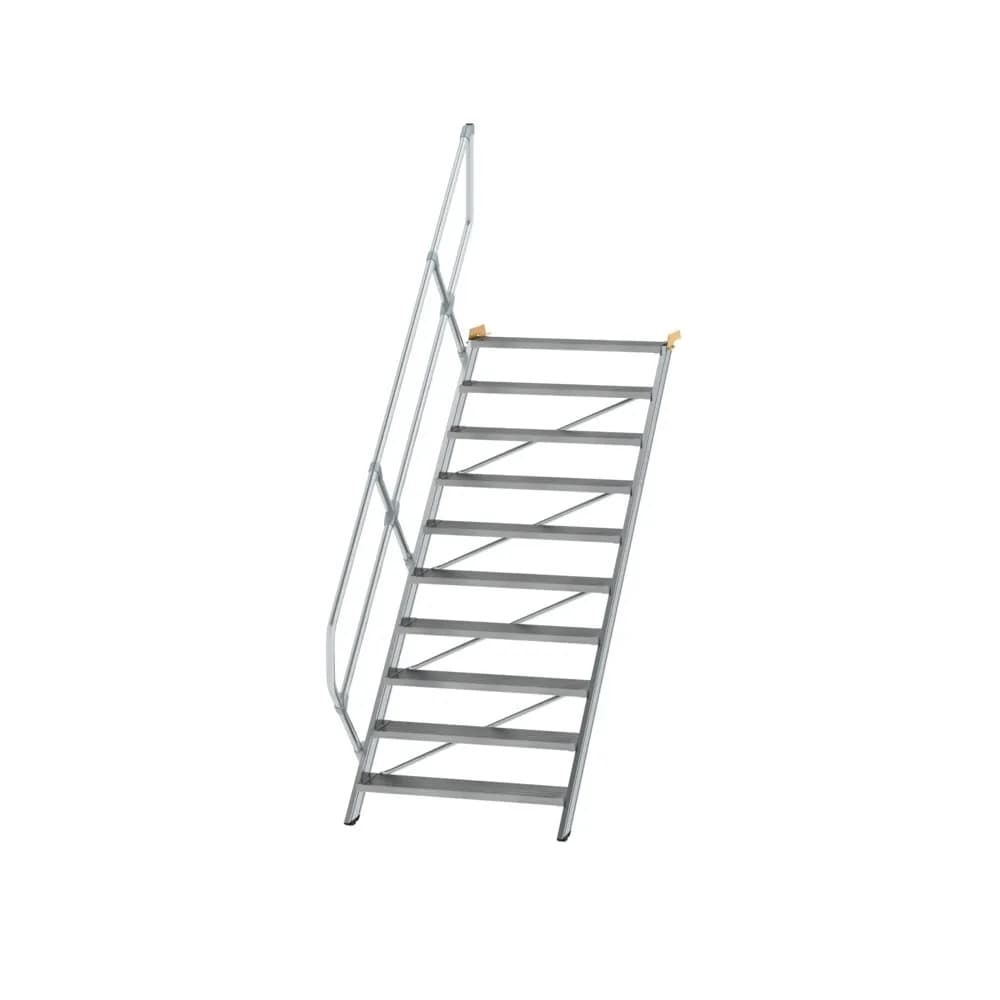 MUNK - Treppe 45° Stufenbreite 1000 mm 11 Stufen Aluminium geriffelt