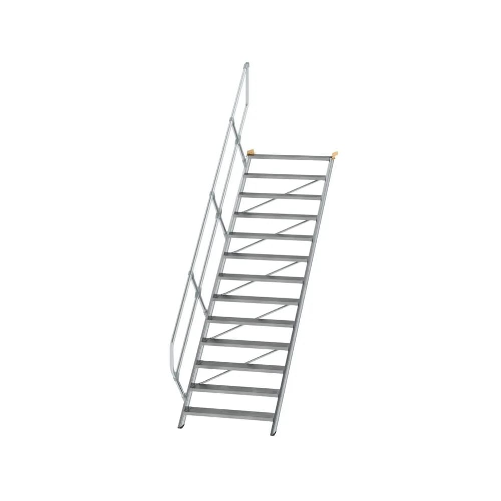 MUNK - Treppe 45° Stufenbreite 1000 mm 13 Stufen Aluminium geriffelt