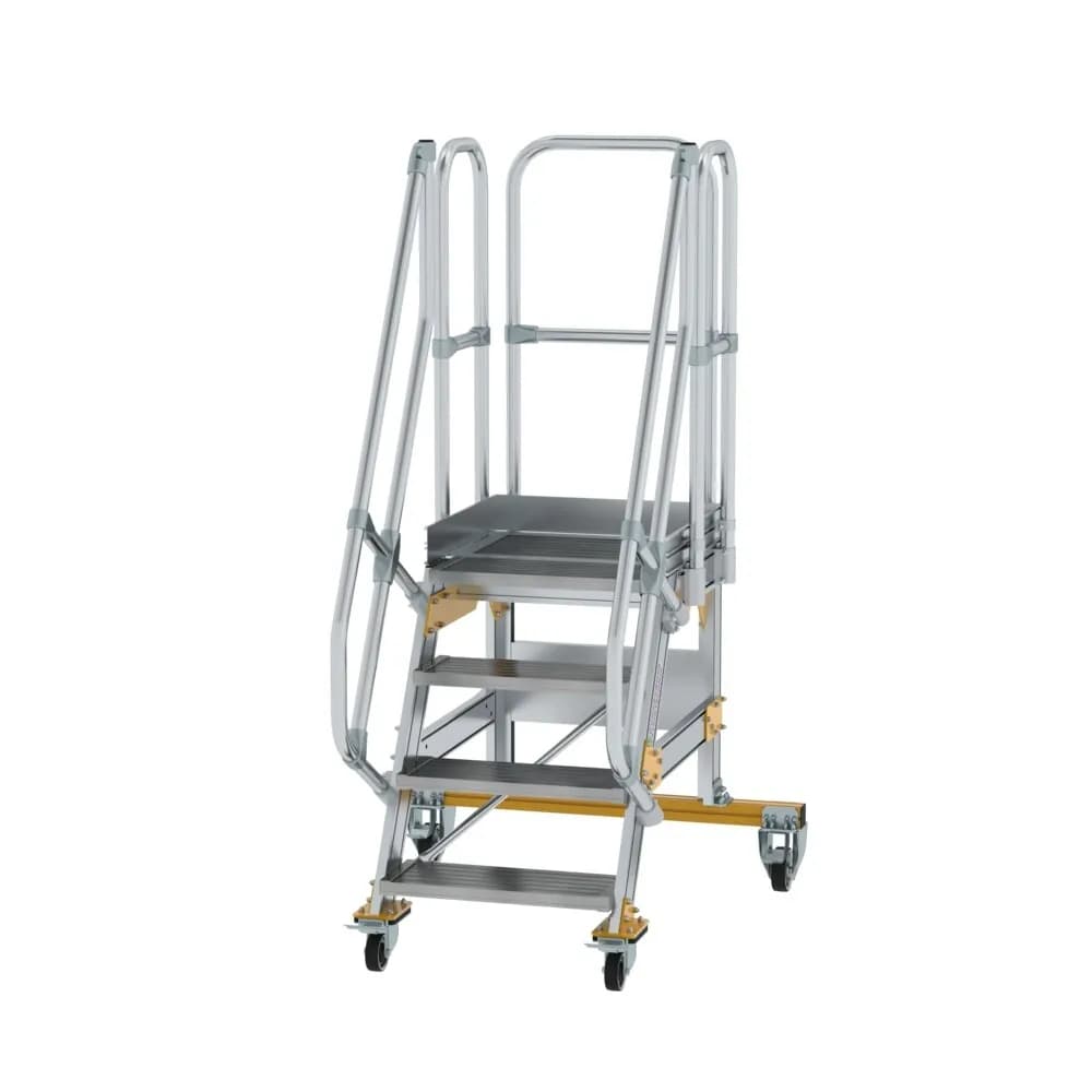 MUNK - Plattformtreppe fahrbar 60° Stufenbreite 600 mm 4 Stufen