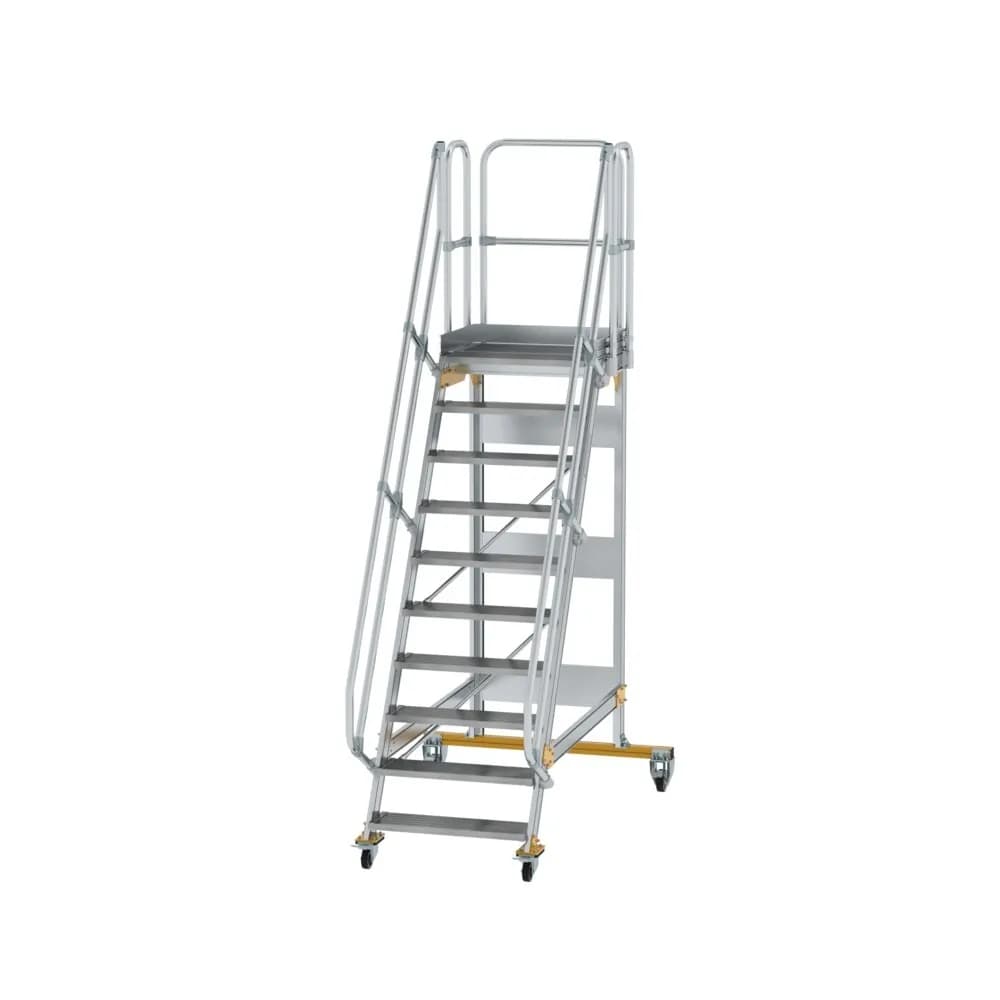 MUNK - Plattformtreppe fahrbar 60° Stufenbreite 800 mm 10 Stufen