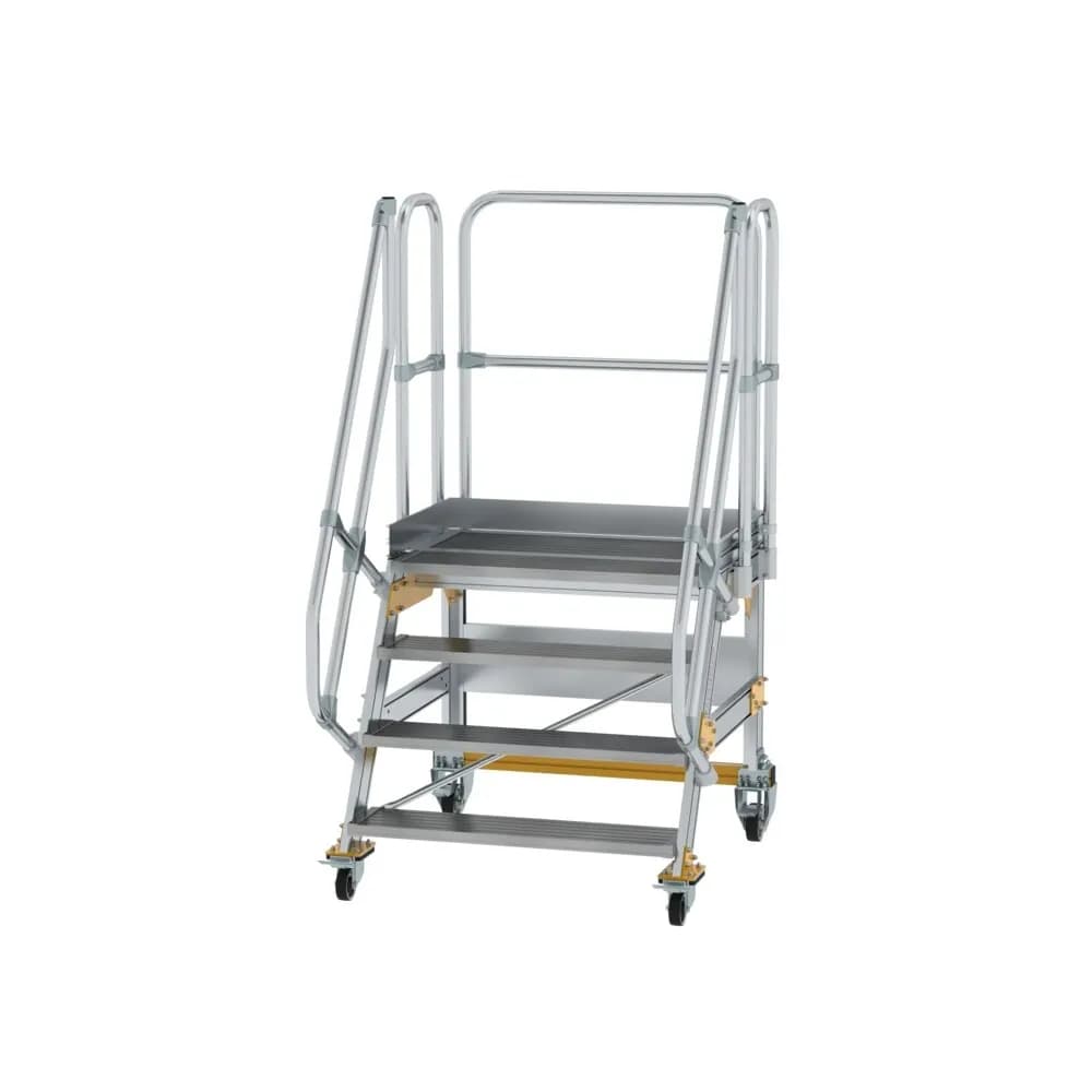 MUNK - Plattformtreppe fahrbar 60° Stufenbreite 1000 mm 4 Stufen