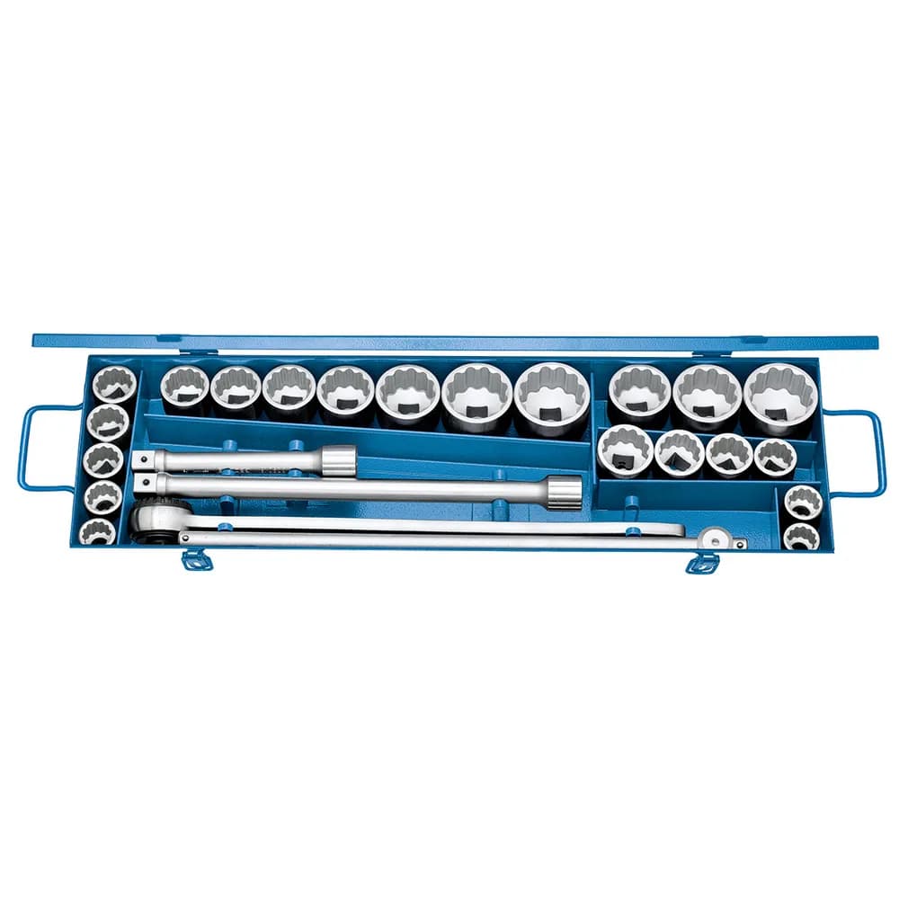 GEDORE - D 32 EMAU-2 Steckschlüssel-Satz 3/4" 25-teilig UD-Profil mm+ZOLL