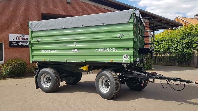 Brantner Z 15045 Aktion - XXL = 800+800er Aufbau + Planenaufbau + Hinten: AHK+Luft+Öl für 2-ten Anhänger