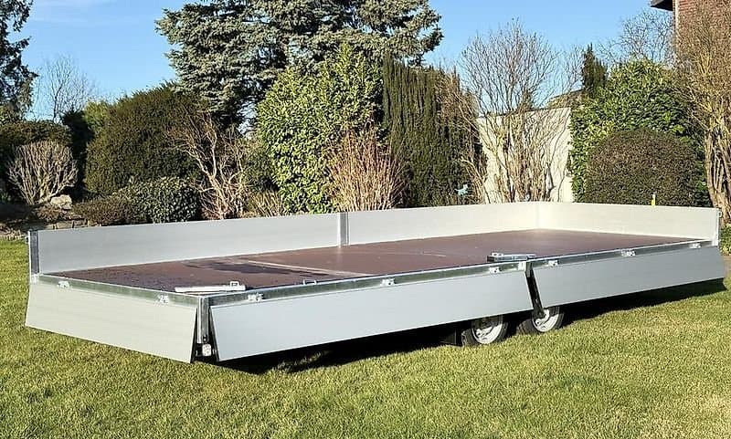 Hochlader Plattformanhänger 3.500 kg 6 m Alu Neptun Graupen GN278