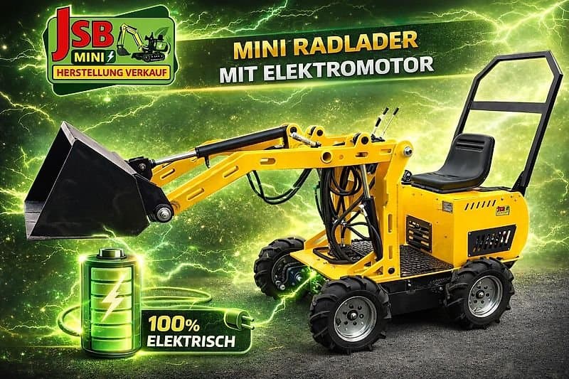 www.jsbmini.com JSBMINI NEUER elektrischer E MINI-RAUPENLADER MS-TL113 | CE | 2026 | ANGEBOT