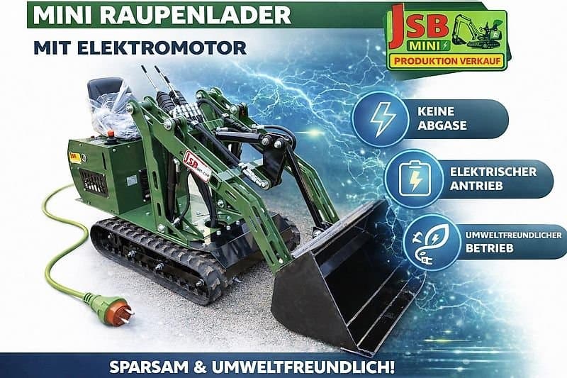 www.jsbmini.com JSBMINI NEUER elektrischer E MINI-GELENKRADLADER MS-L116KN | CE | 2026 | ANGEBOT – 2026 · Minilader · Neu · MPN 8746860