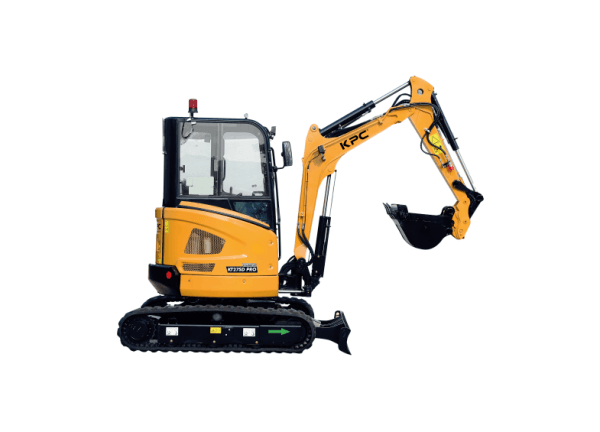 Minibagger KT27SD PRO – 2.7 Tonnen  Doppelgeschwindigkeit  Profi Maschine