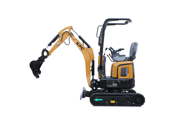 Minibagger KT12SD-GZ Zero Turn – 1.2 Tonnen | Doppelgeschwindigkeit | Kompakt