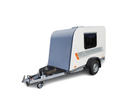 Einachsiger Campinganhänger MINI CAMPER Wohnwagen 245x120x140cm mit zGM 750kg