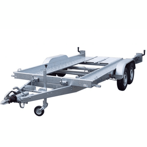 Lider 39740 Gebremster Autotransportanhänger - 2000 kg Gesamtgewicht, 2 Achsen, Hinten kippbar, inkl. Seilwinde