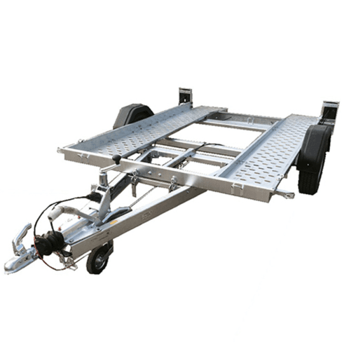 Anhänger Autotransporter Gebremst 1300 kg Lionceau 300 1301 - 1 Achse, V-Deichsel, Hinten kippbar