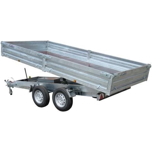 Lider 39614 PE Kipper Elektrisch und Manuell - 3500 kg Gesamtgewicht, Doppelachse, 402×190 cm