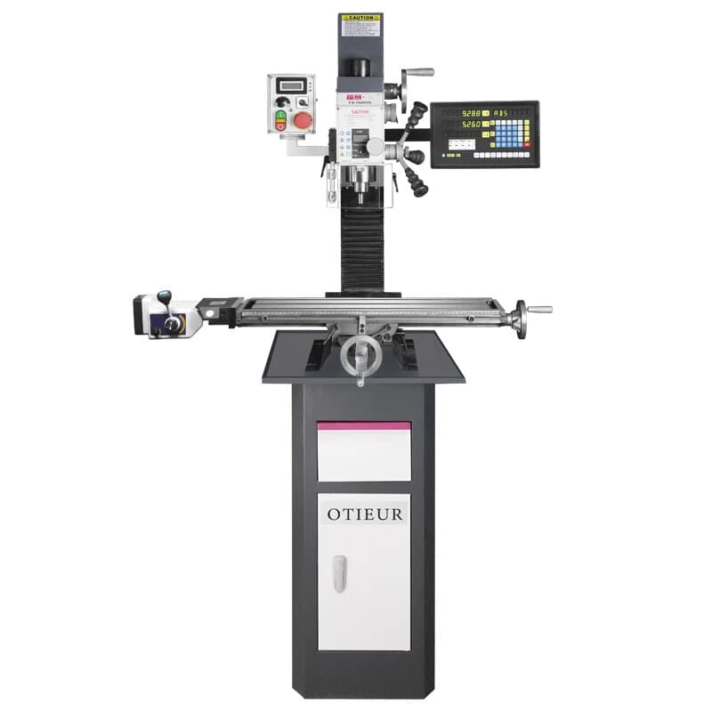 Bohr- und Vertikalfräse FS-7028VS - 1000W, MT3, Geschwindigkeit 20-2250 RPM, Tisch 700x180mm