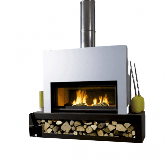 Meleze 4 Kaminofen – 17 kW, Holz, Gusseisen & Stahl, Logs bis 100 cm