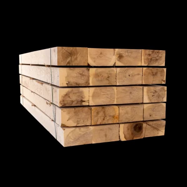 30 X Wooden railway sleepers - Oak – 2600 x 250 x 150 mm