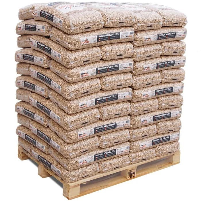 German Flame Holzpellets 6 mm – 66 Säcke × 15 kg, ENplus A1, Softwood, 990 kg