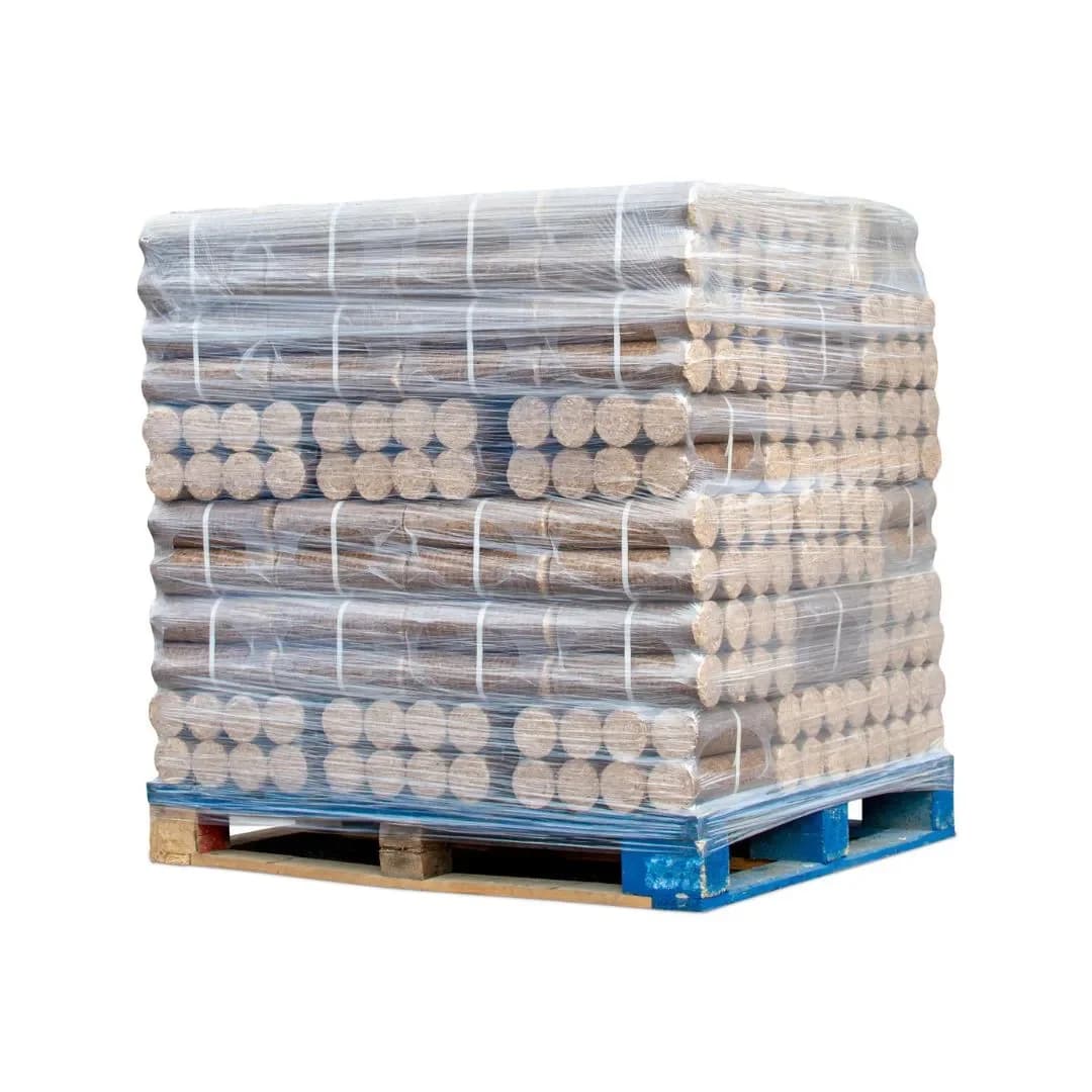 Gepresste Holzscheite für Kamin und Holzofen – Tagesbriketts – 1000 kg Palette