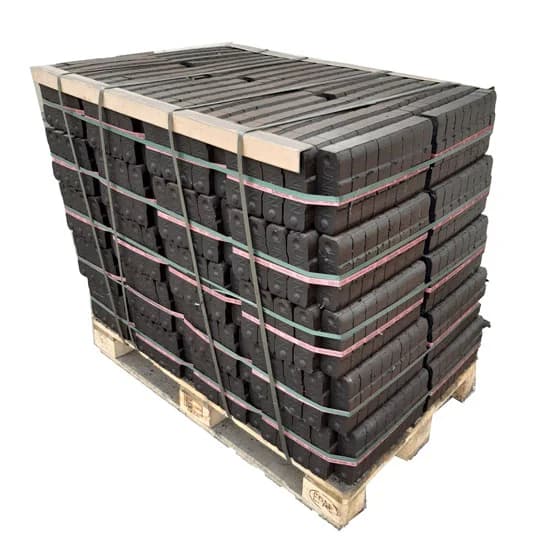 Braunkohlebriketts – 1 Tonne Palette – 40 Säcke à 25 kg – Langzeitbrennstoff für Kamin und Holzofen