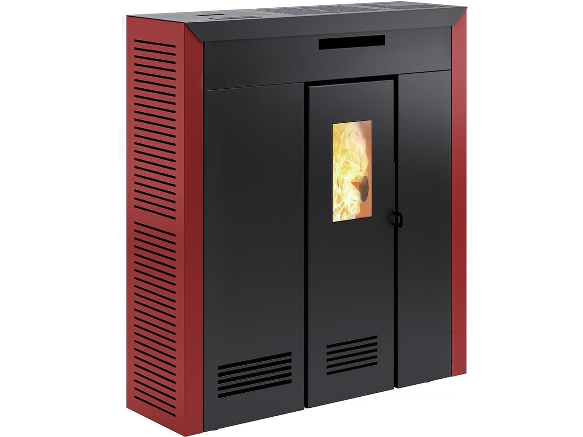 Kanalisierbarer Pelletofen Daglan Slim 9 – 4,3 bis 9 kW – Anthrazit