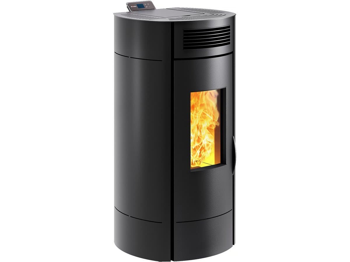 Pelletofen „Lodi 8“ wasserdicht – 3,1–8 kW – WiFi – Schwarz
