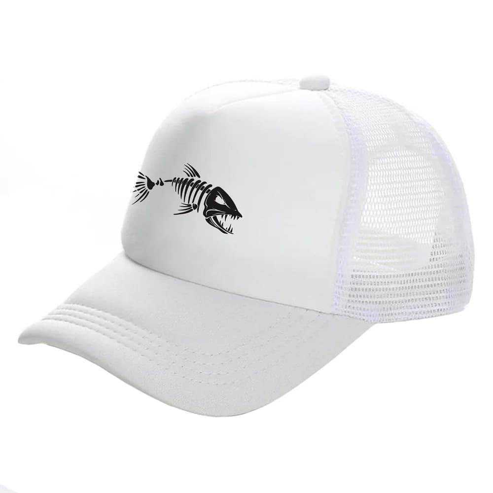 Casquette Trucker Pour Pêcheur (Modèle: Blanc)