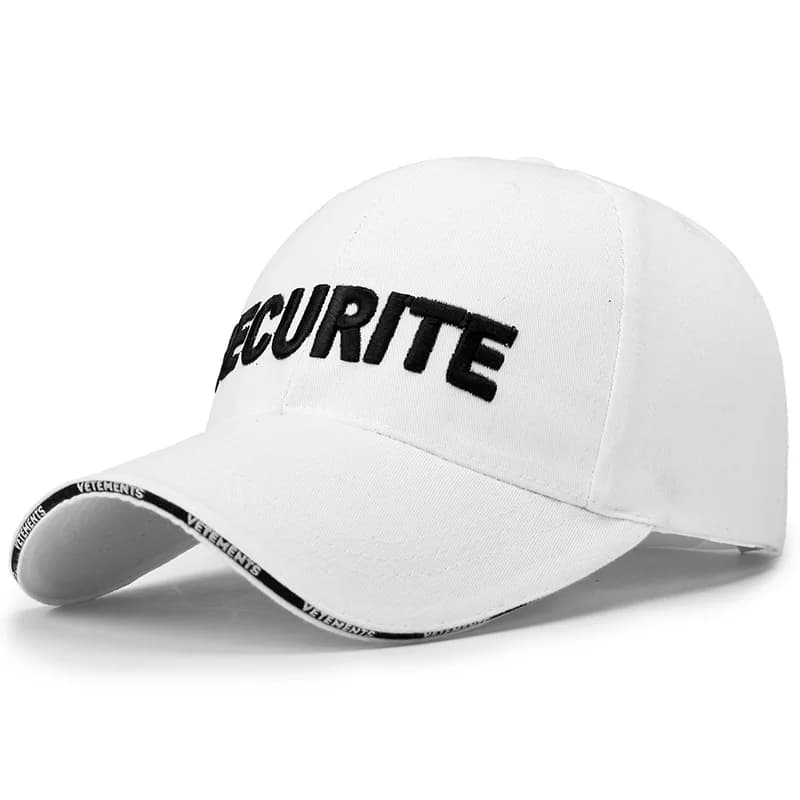 Casquette Agent de Sécurité (Couleur: Blanc)