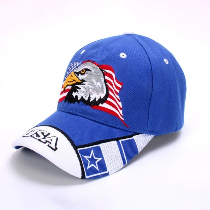 Casquette Américaine Aigle (Modèle: Bleu)
