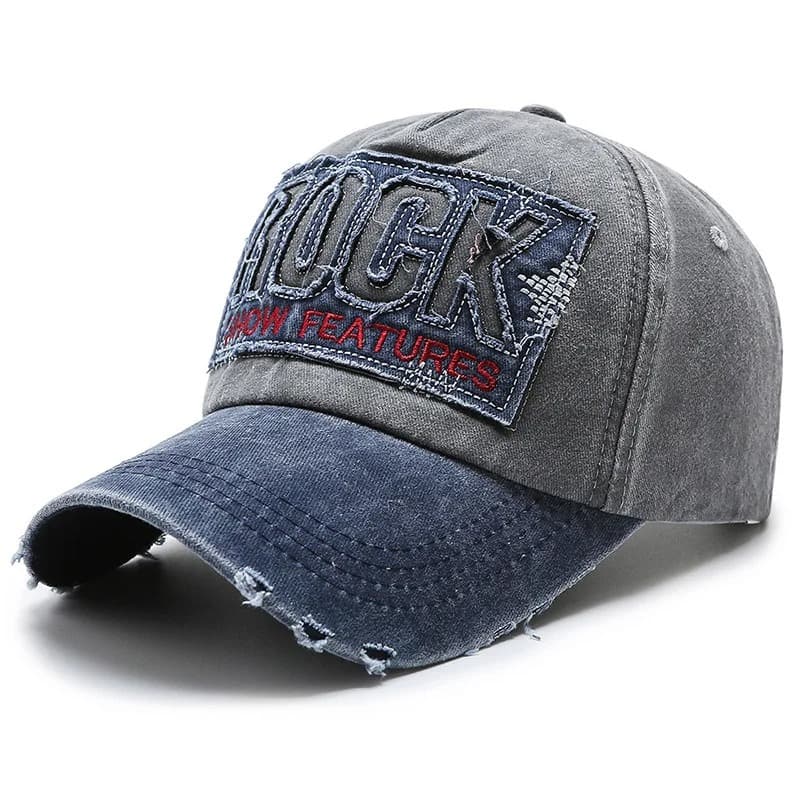 Casquette Baseball Rock (Couleur: Bleu Navy)