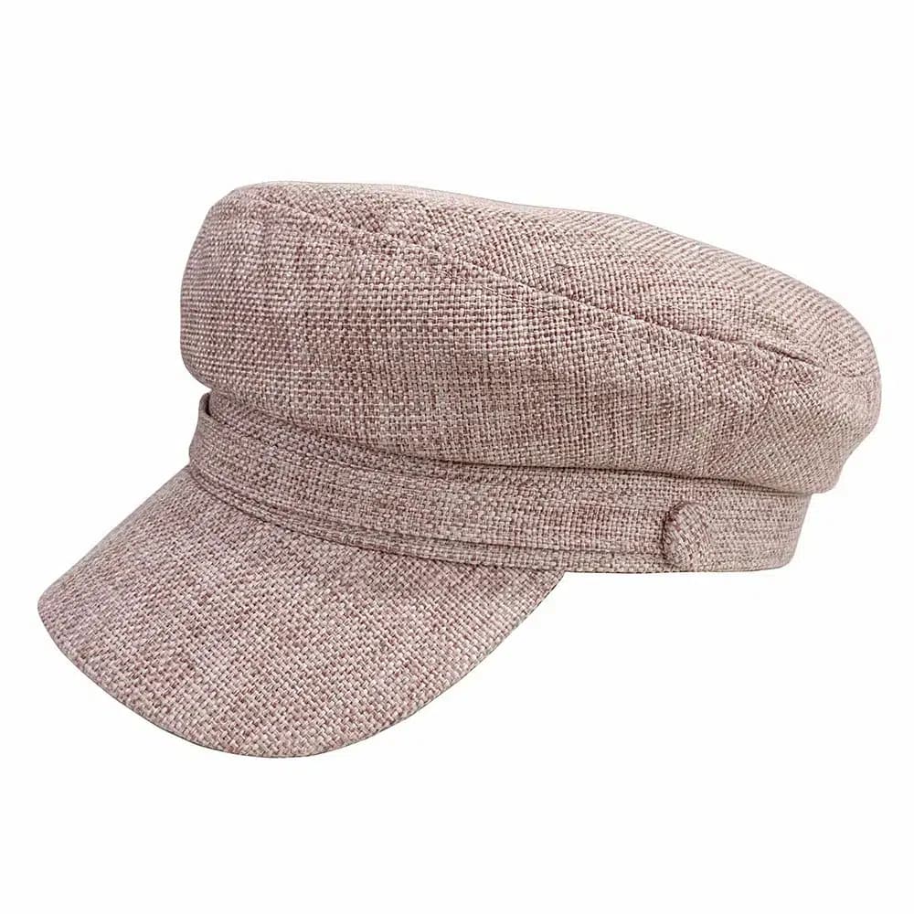 Casquette Beret Femme en Lin (Modèle: Rose)