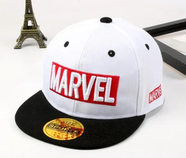 Casquette Blanche Marvel Pour Enfant