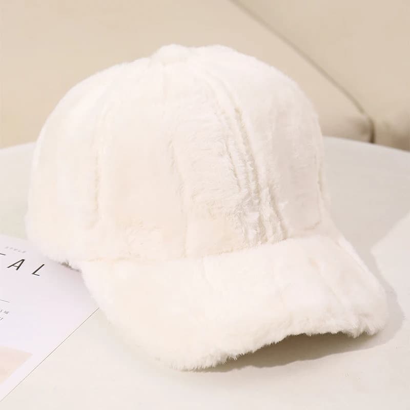 Casquette Blanche Ultra Douce
