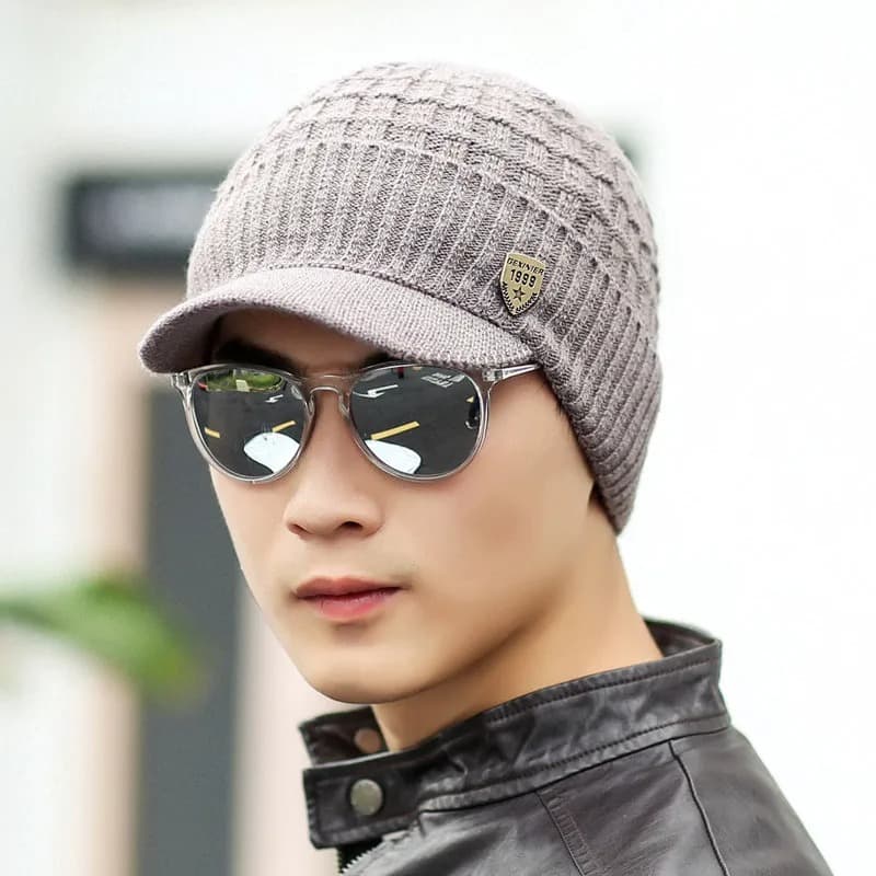 Casquette Bonnet en Laine (Couleur: Beige)