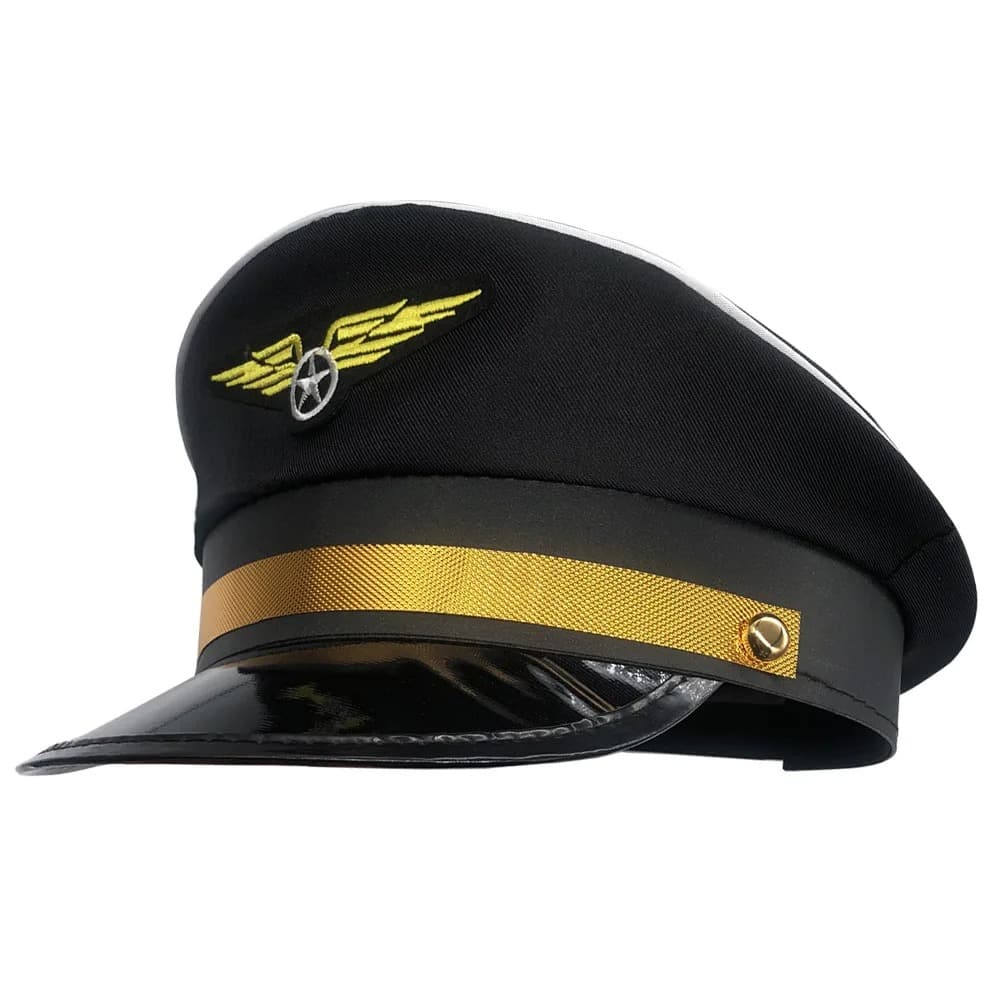 Casquette Déguisement Aviateur (Couleur: Noir)