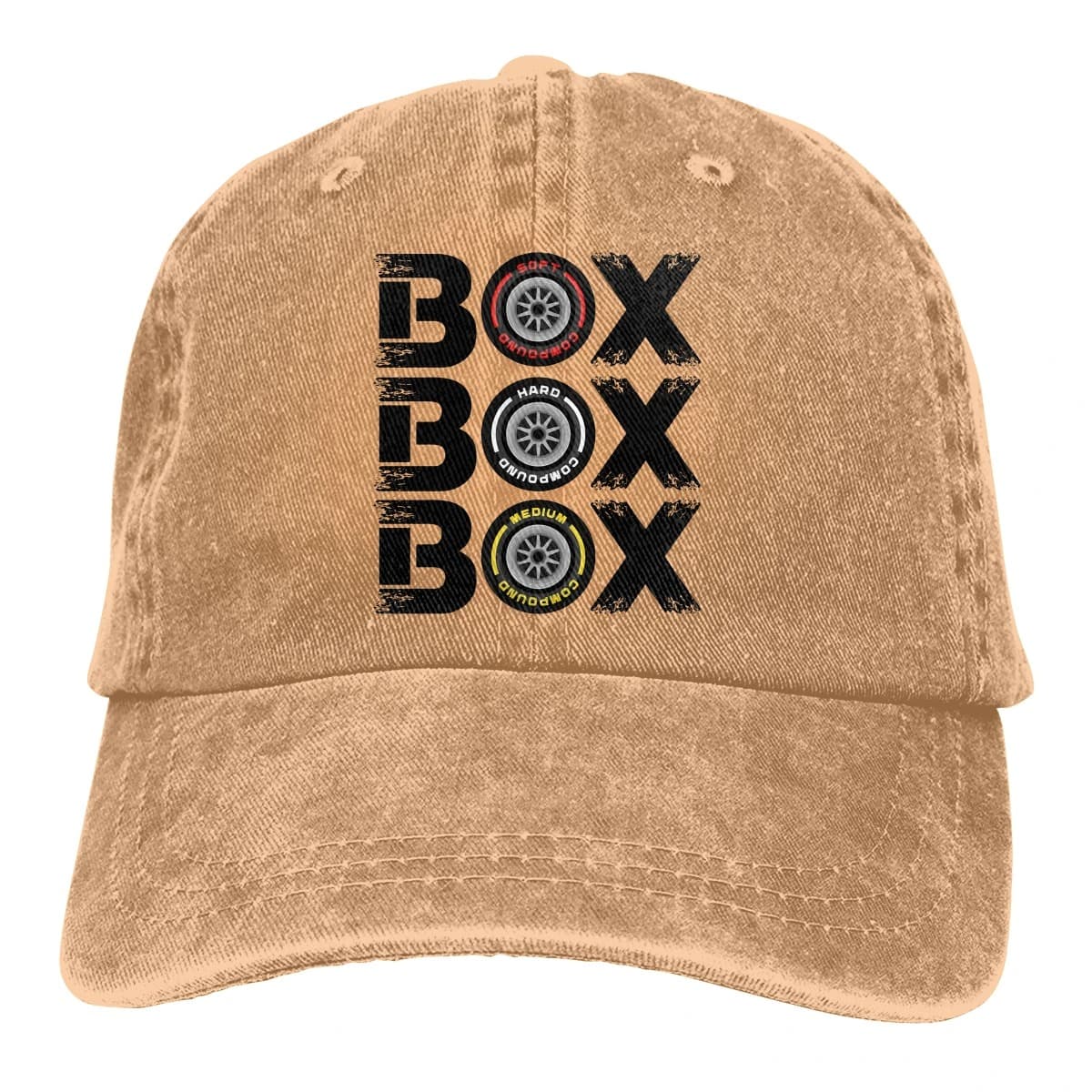 Casquette F1 Box Box Box (Couleur: Beige)