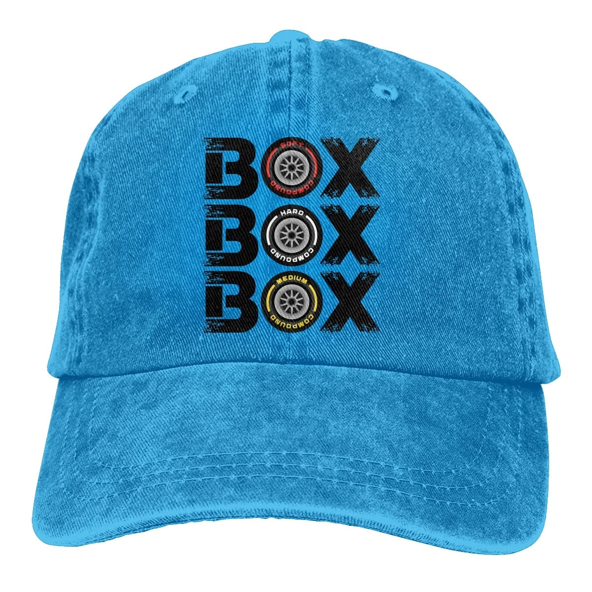 Casquette F1 Box Box Box (Couleur: Bleu)