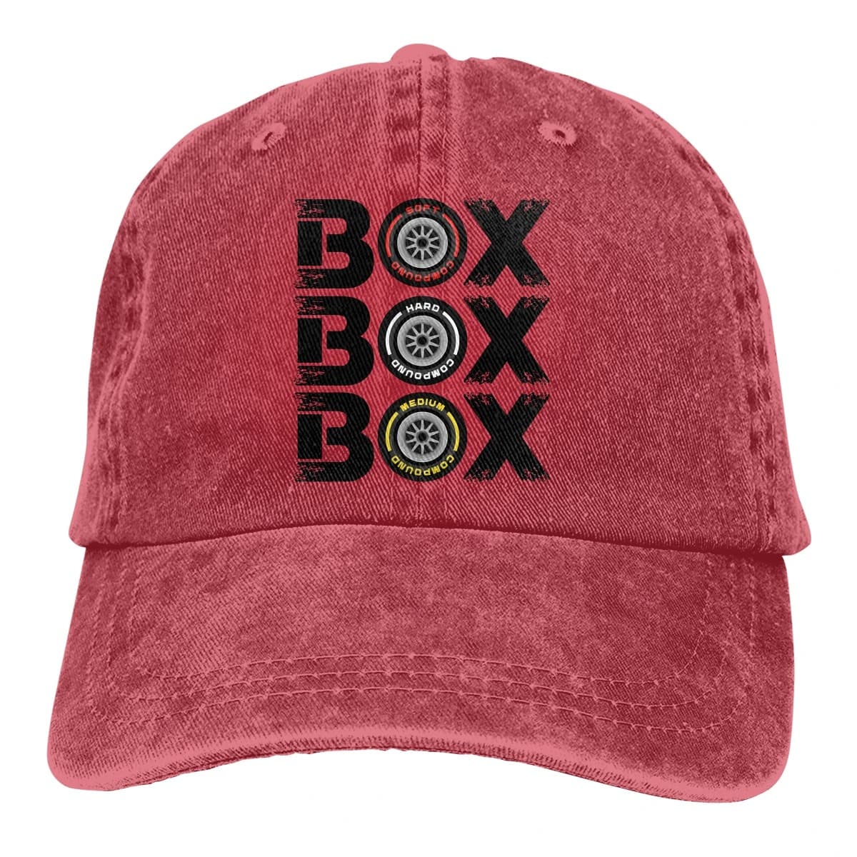 Casquette F1 Box Box Box (Couleur: Rouge)