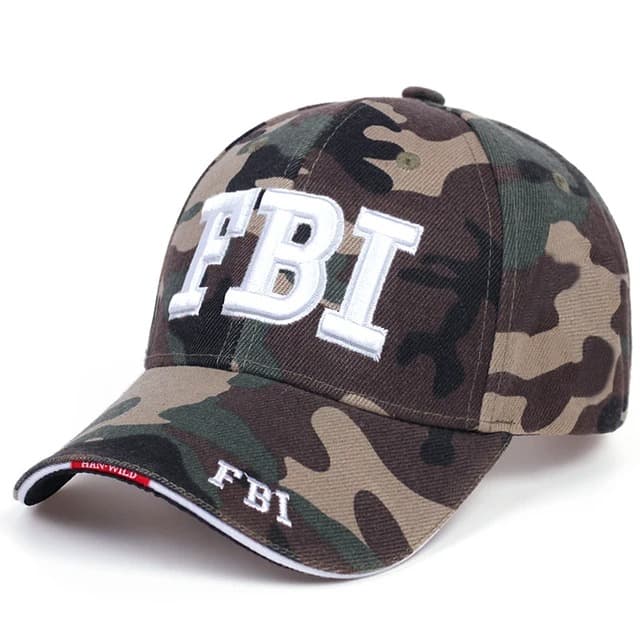Casquette FBI (Modèle: Camouflage)