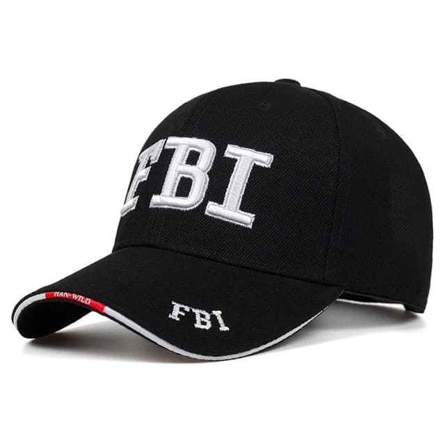 Casquette FBI (Modèle: Noir)