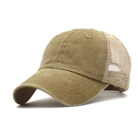 Casquette Kaki Délavée Trucker